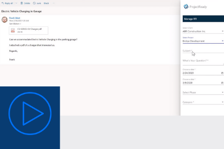 Connected Workflow – Manage Inbound RFIs from Outlook