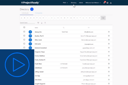 ProjectReady Directory Overview