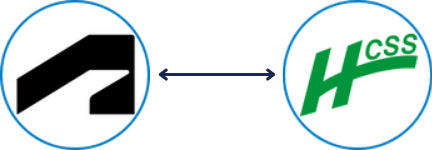 ProjectReady Module Brochures 43 | ProjectReady Two circular logos with a double-headed arrow between them, suggesting integration or exchange between the two brands. | ProjectReady